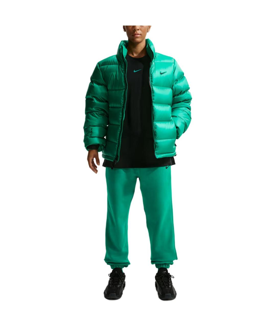 NIKE Зеленый пуховик, фото 5