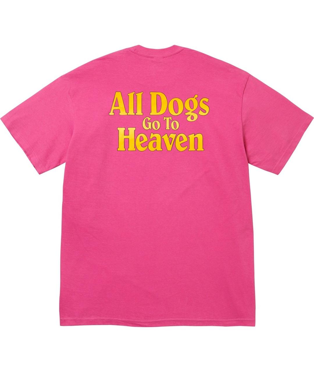 SUPREME Фуксия футболка, фото 2