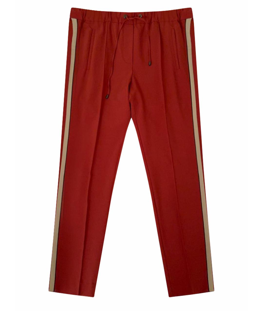BRUNELLO CUCINELLI Красные брюки узкие, фото 1