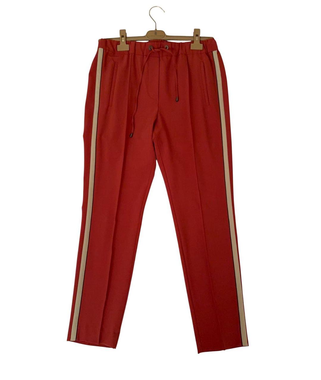 BRUNELLO CUCINELLI Красные брюки узкие, фото 7