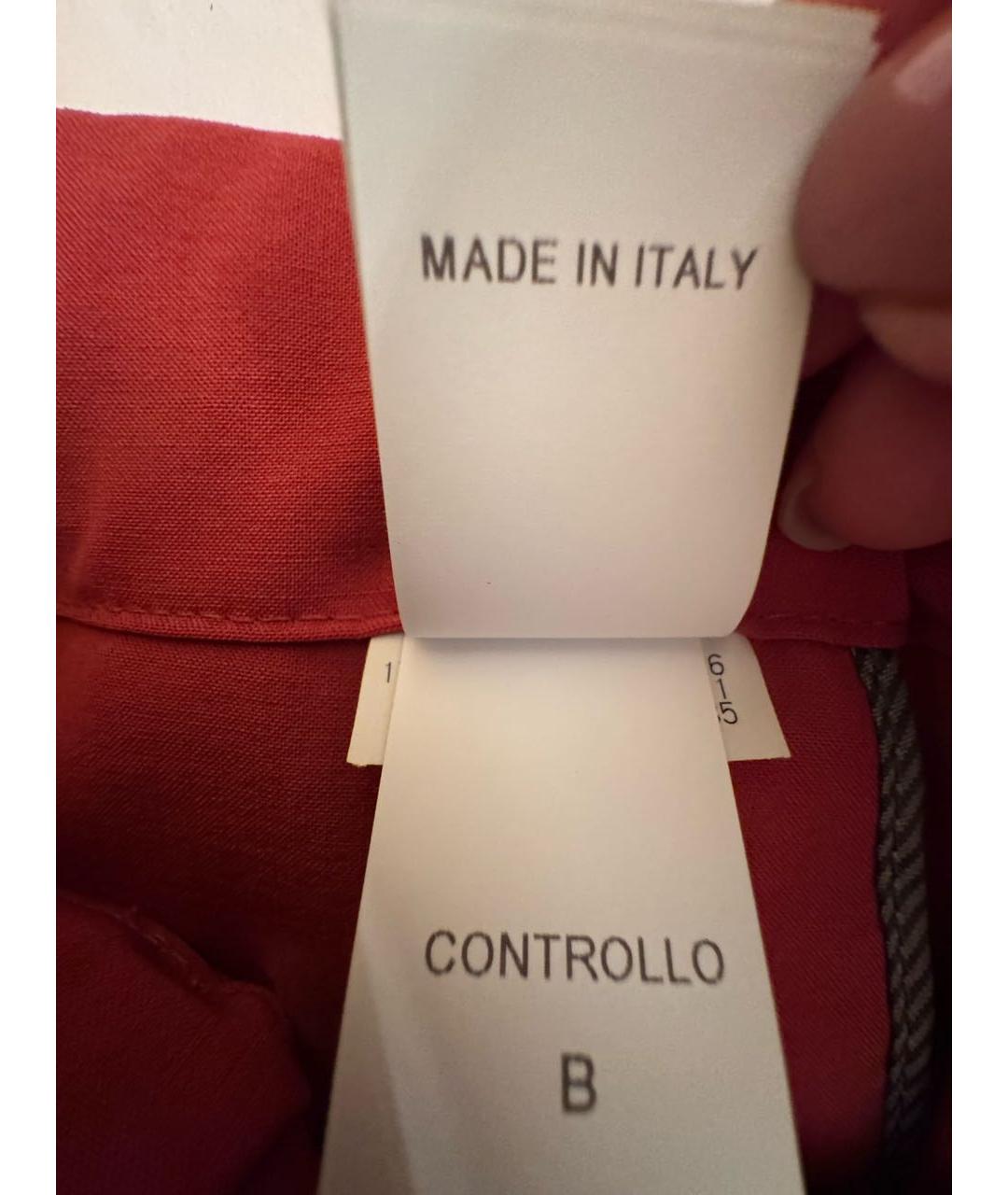 BRUNELLO CUCINELLI Красные брюки узкие, фото 5