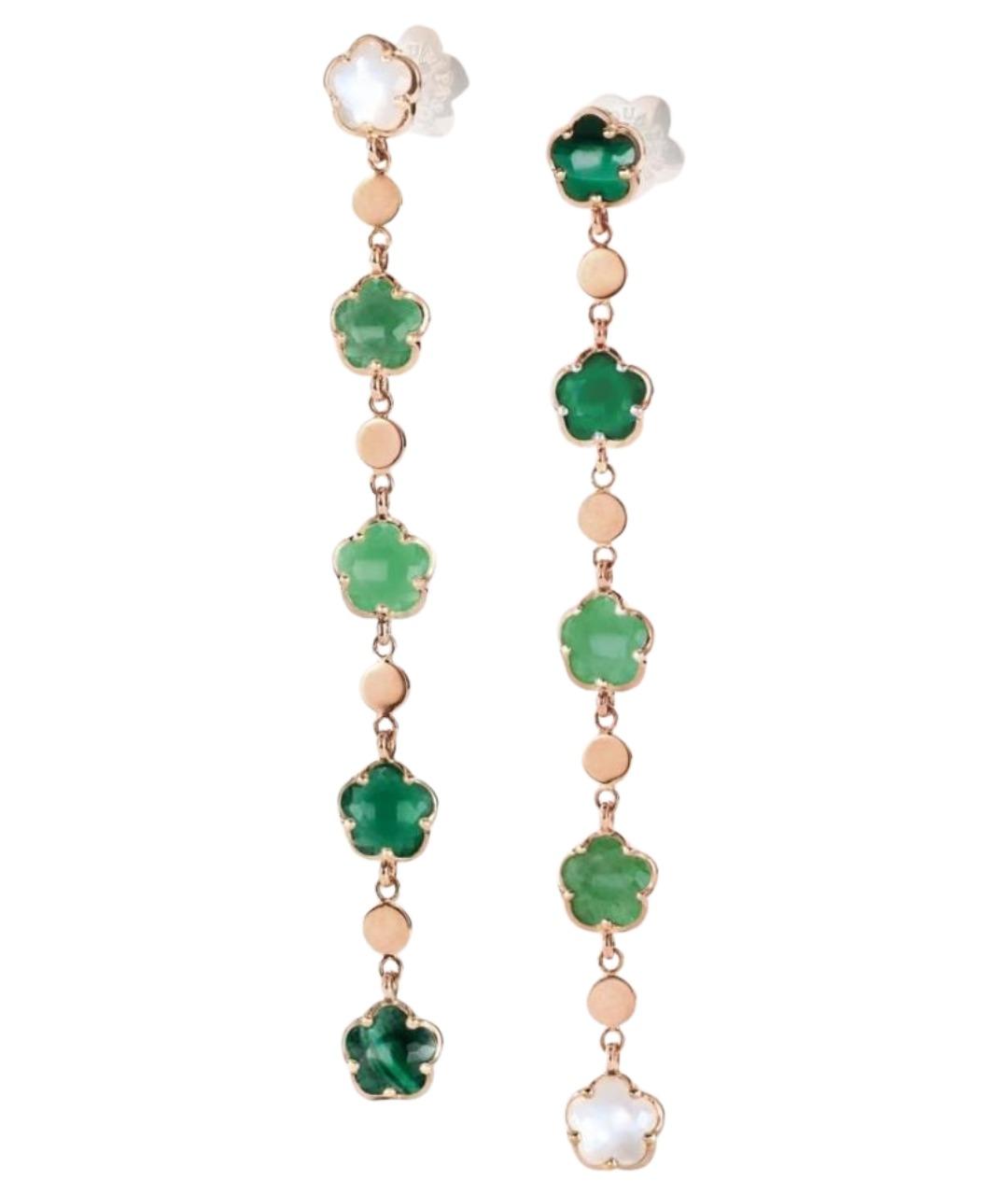 PASQUALE BRUNI Зеленые серьги из розового золота, фото 1