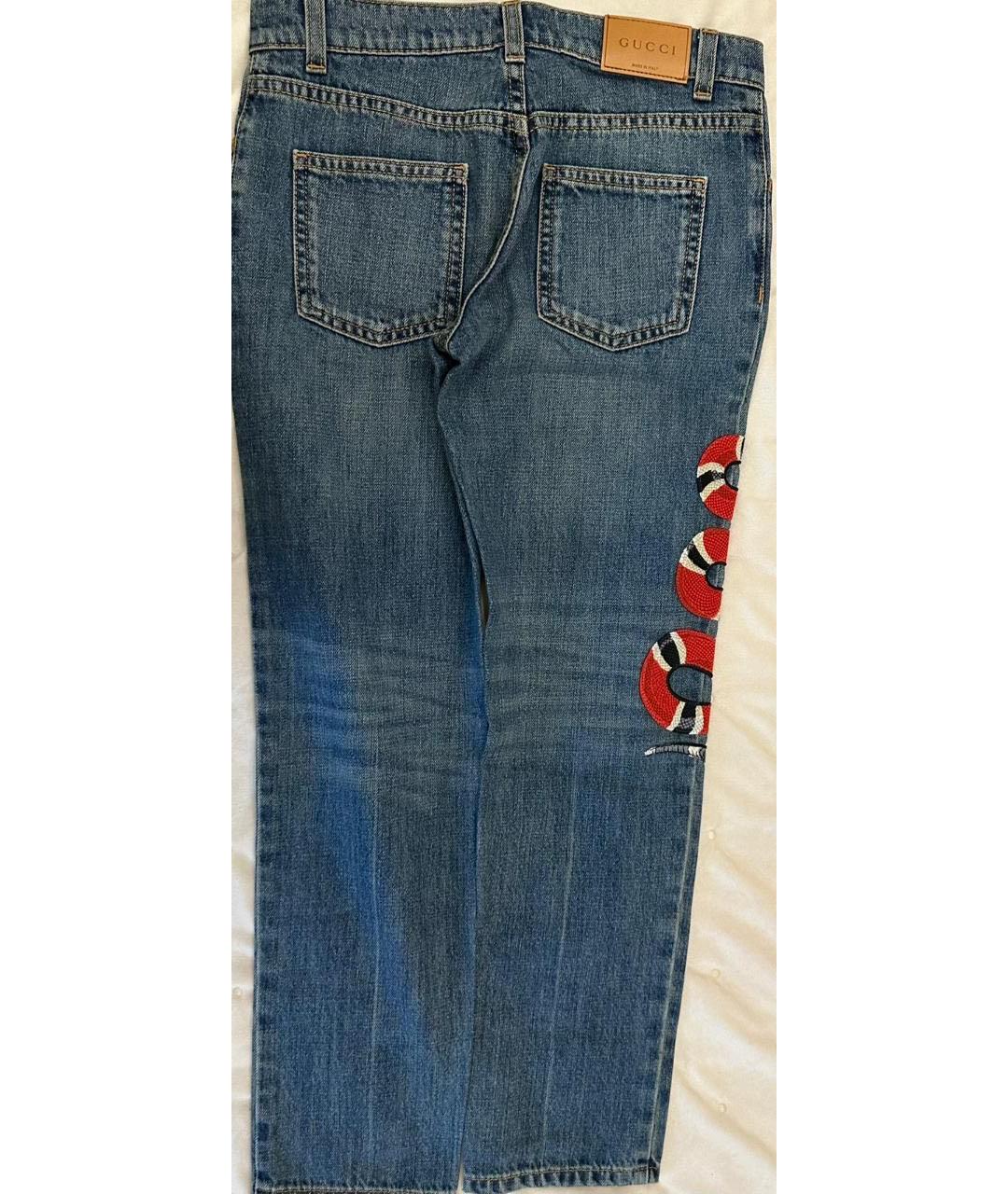 GUCCI Синие деним детские джинсы, фото 5