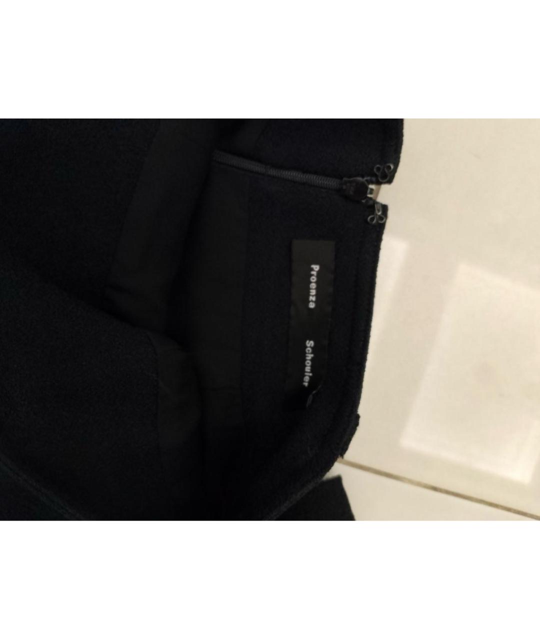 PROENZA SCHOULER Черная вискозная юбка миди, фото 3