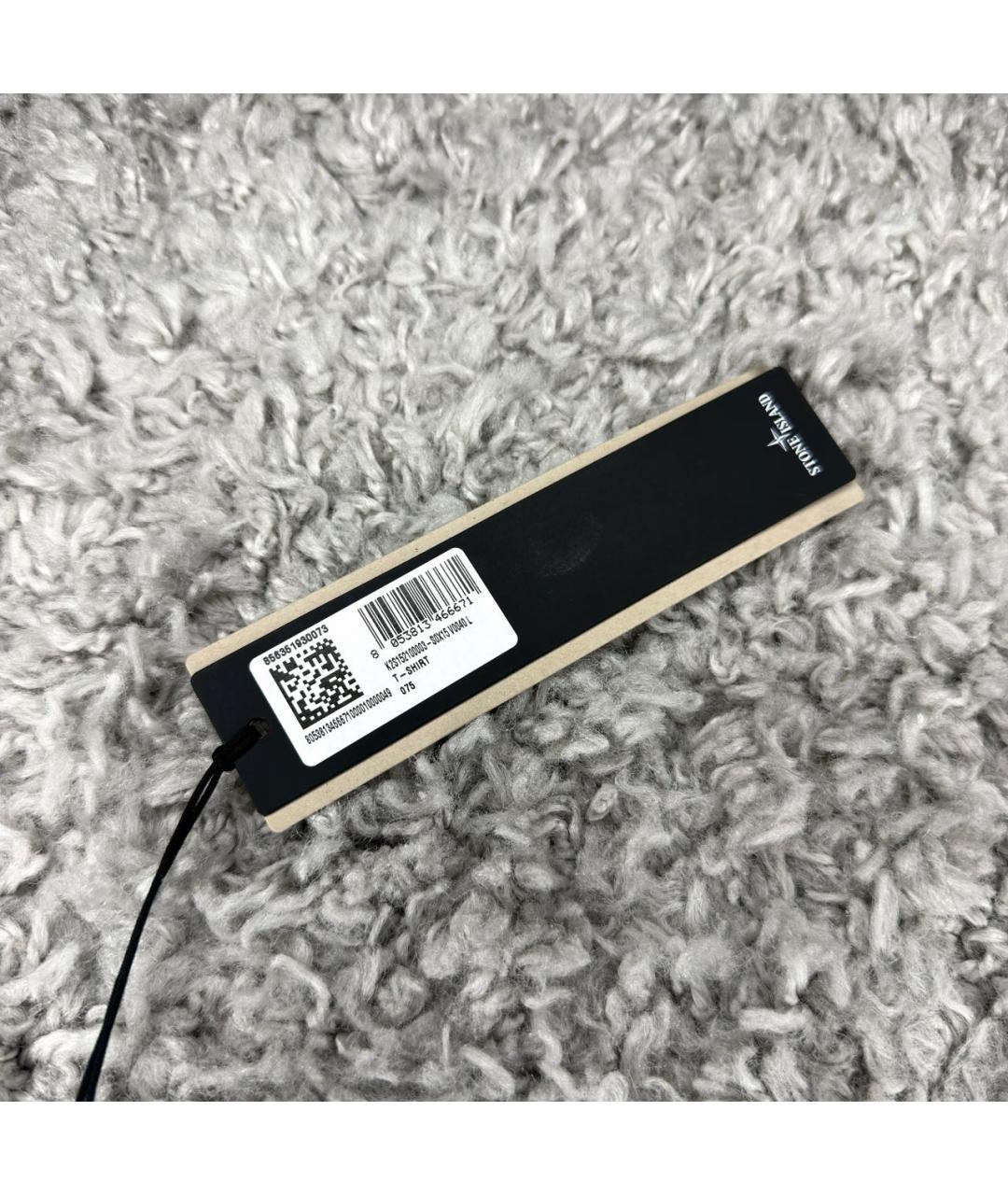 STONE ISLAND Голубая хлопковая футболка, фото 4