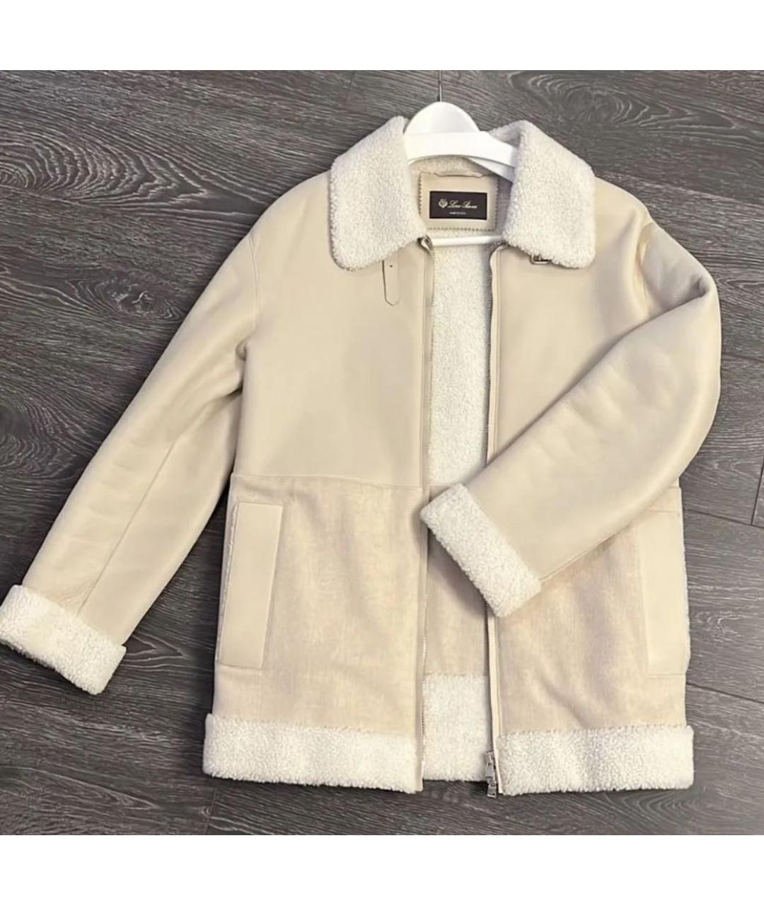 LORO PIANA Бежевая кашемировая дубленка, фото 8