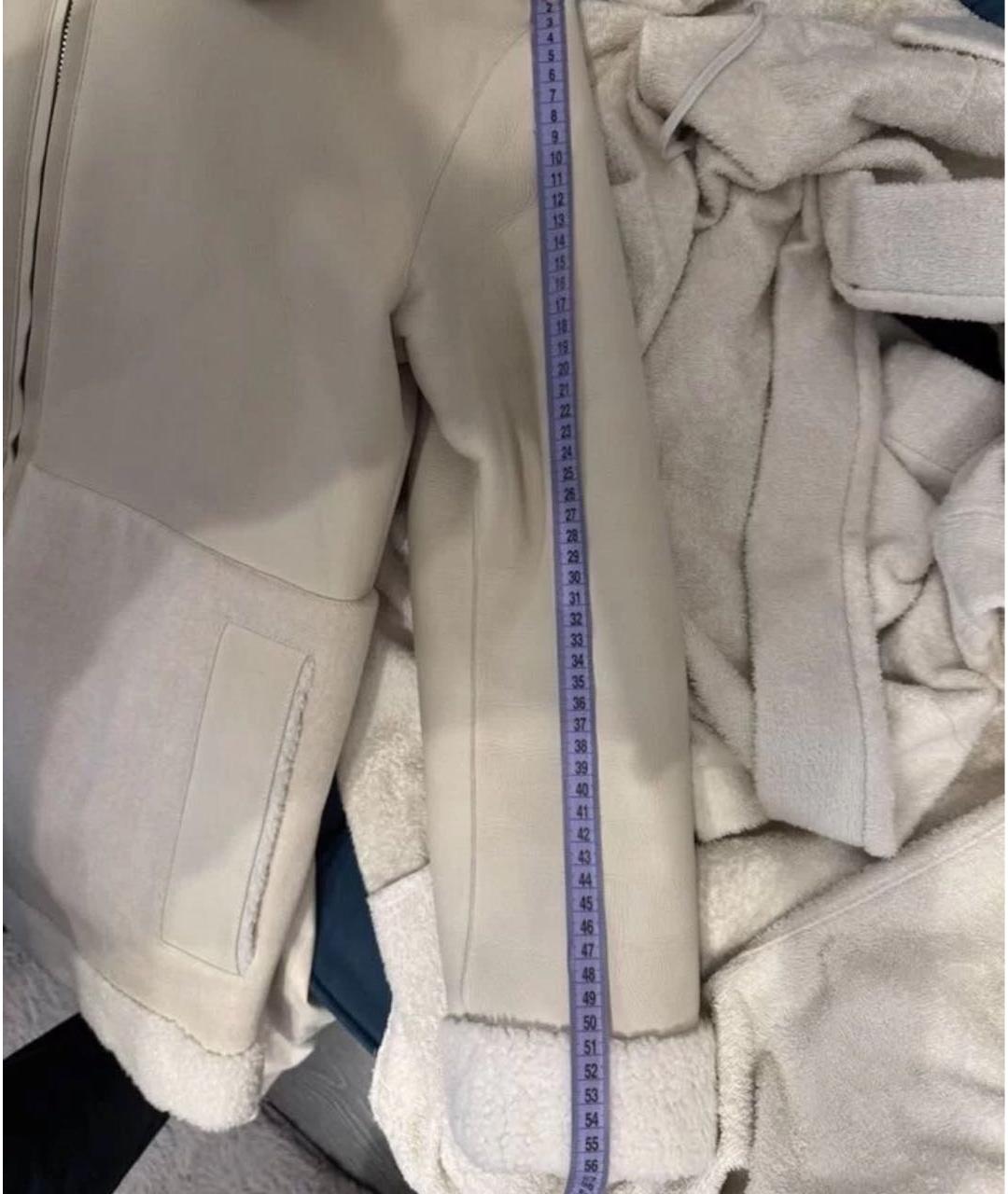 LORO PIANA Бежевая кашемировая дубленка, фото 4