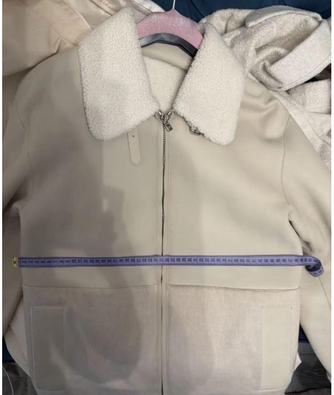 LORO PIANA Бежевая кашемировая дубленка, фото 3