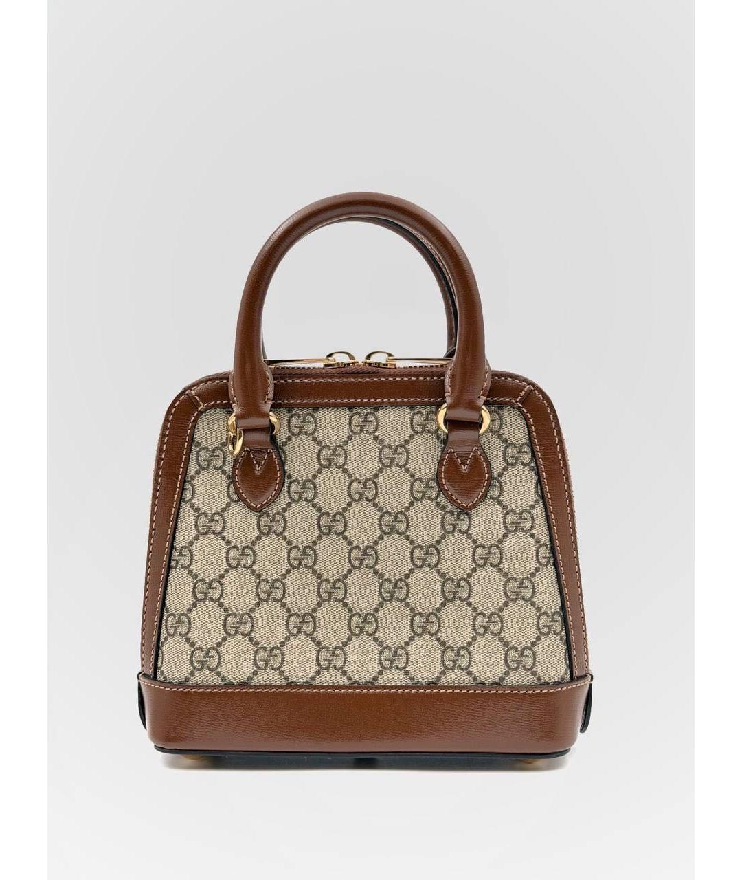 GUCCI Коричневая сумка с короткими ручками, фото 2