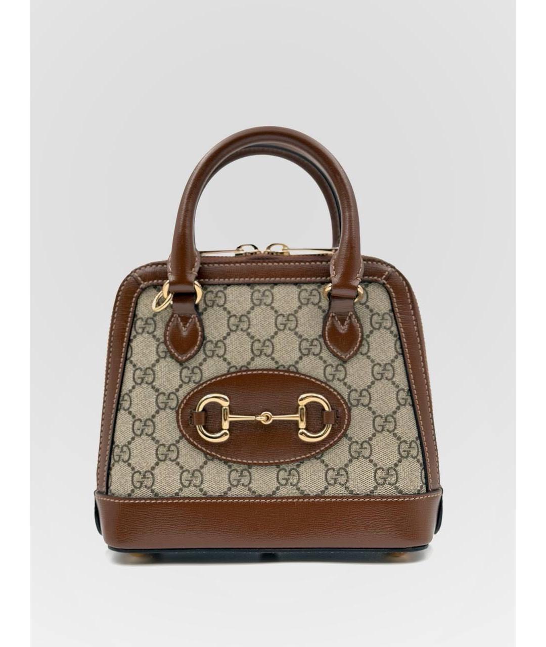 GUCCI Коричневая сумка с короткими ручками, фото 7