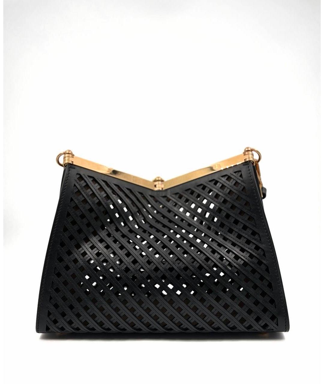 ETRO Черная кожаная сумка через плечо, фото 2