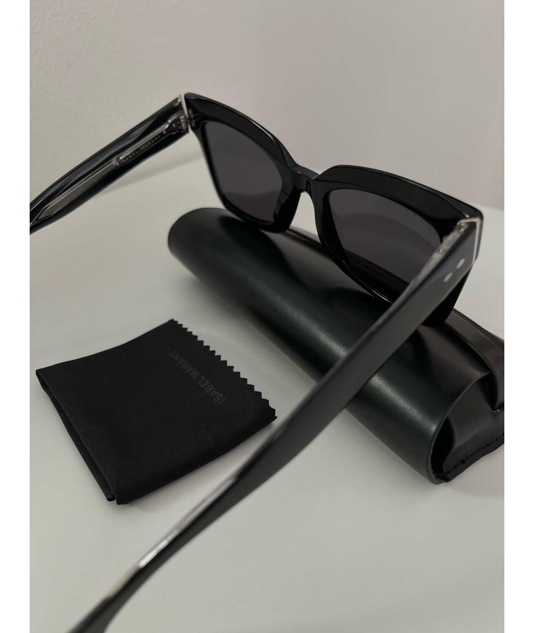 ISABEL MARANT Черные пластиковые солнцезащитные очки, фото 2