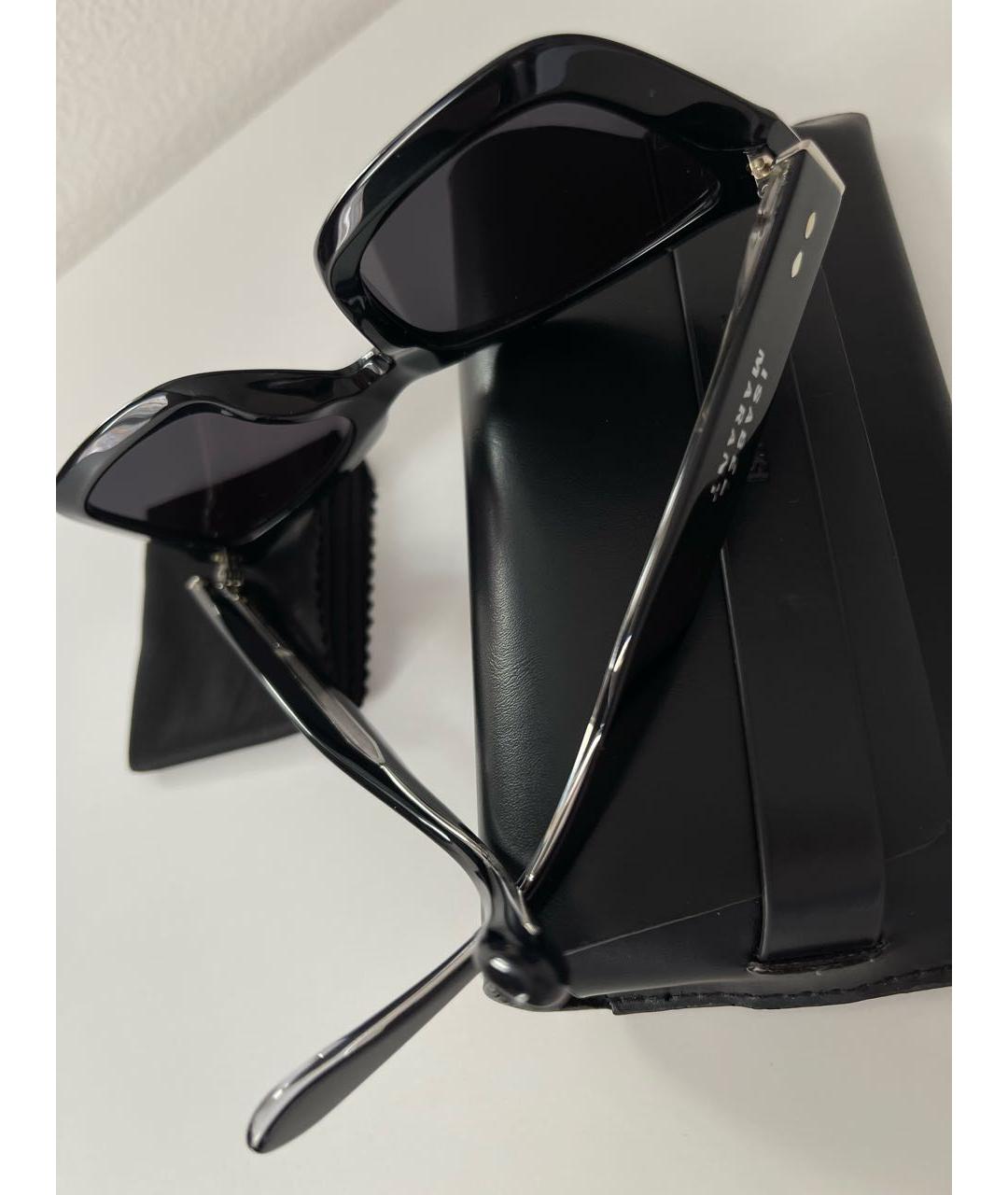 ISABEL MARANT Черные пластиковые солнцезащитные очки, фото 4