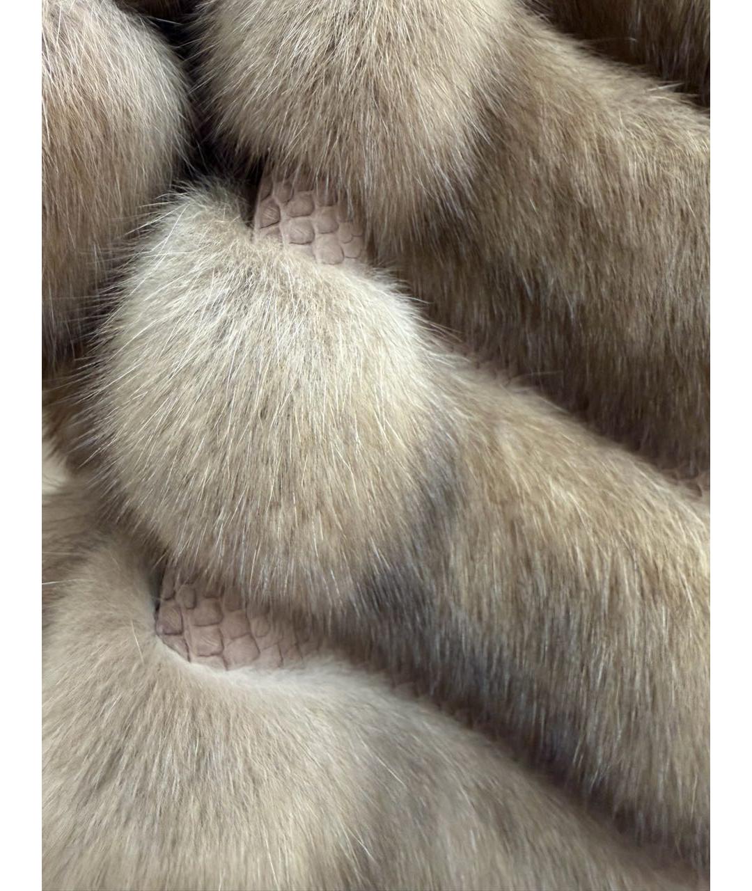 BRASCHI Коричневая меховая шуба, фото 4