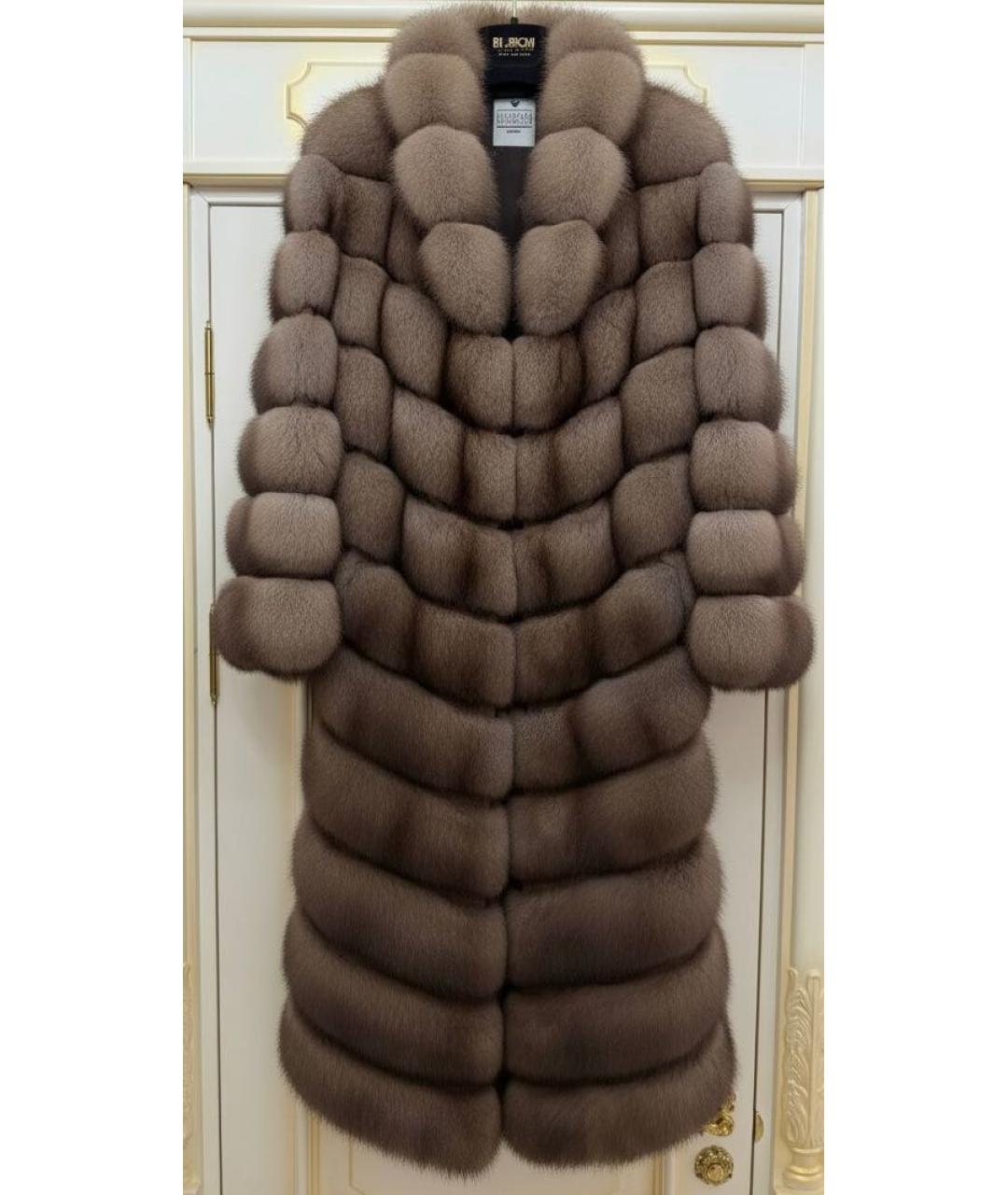 BRASCHI Коричневая меховая шуба, фото 8