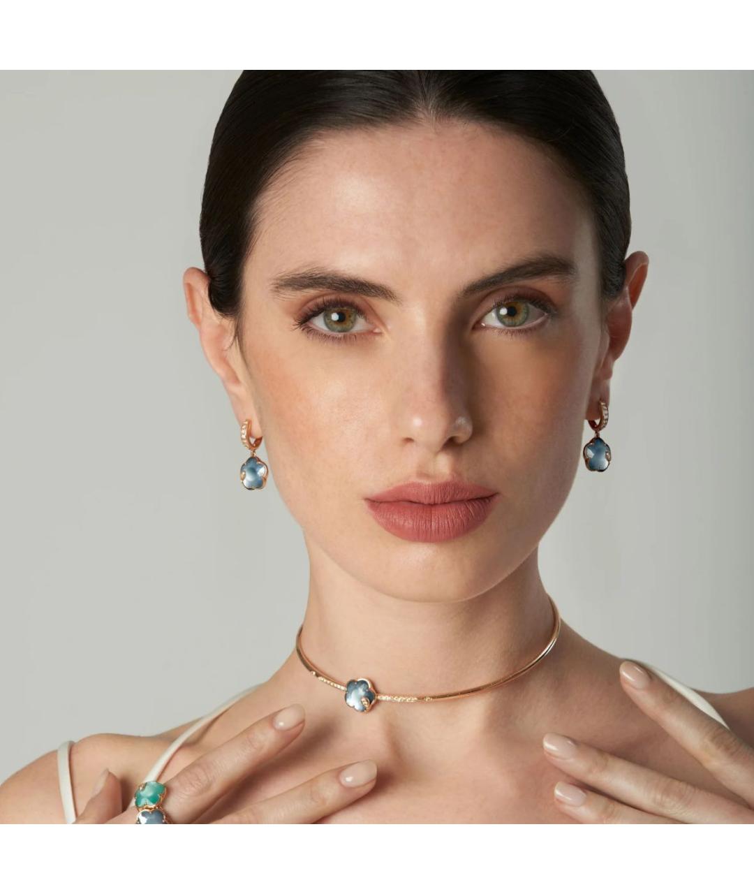 PASQUALE BRUNI Голубые серьги из розового золота, фото 2