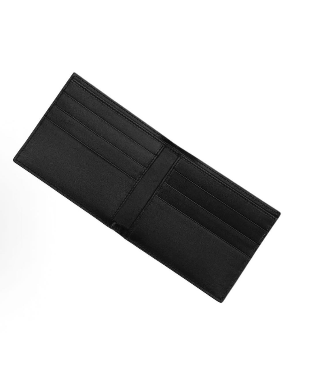 DOLCE&GABBANA Черный кожаный кошелек, фото 4