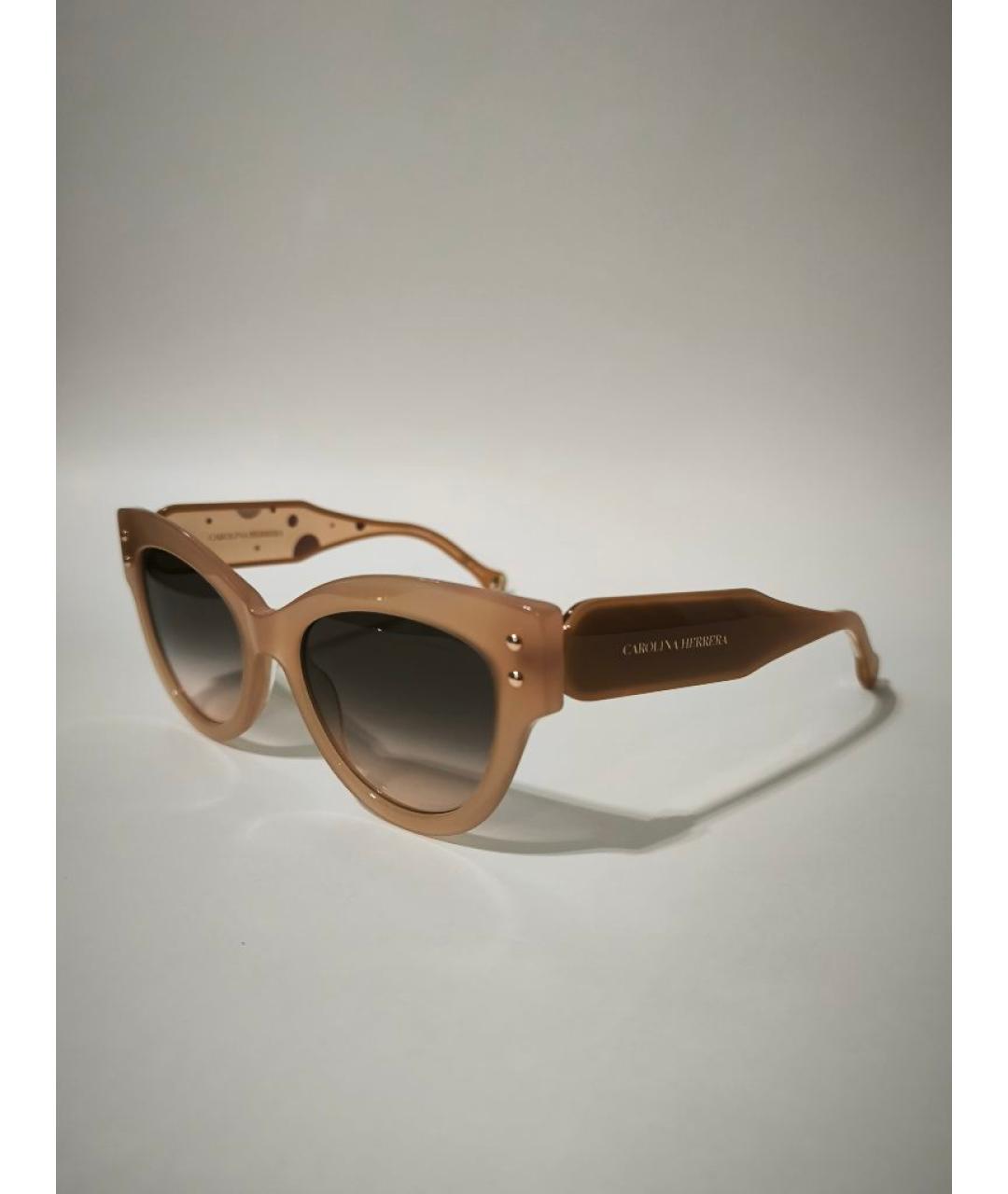 CAROLINA HERRERA Розовые пластиковые солнцезащитные очки, фото 2