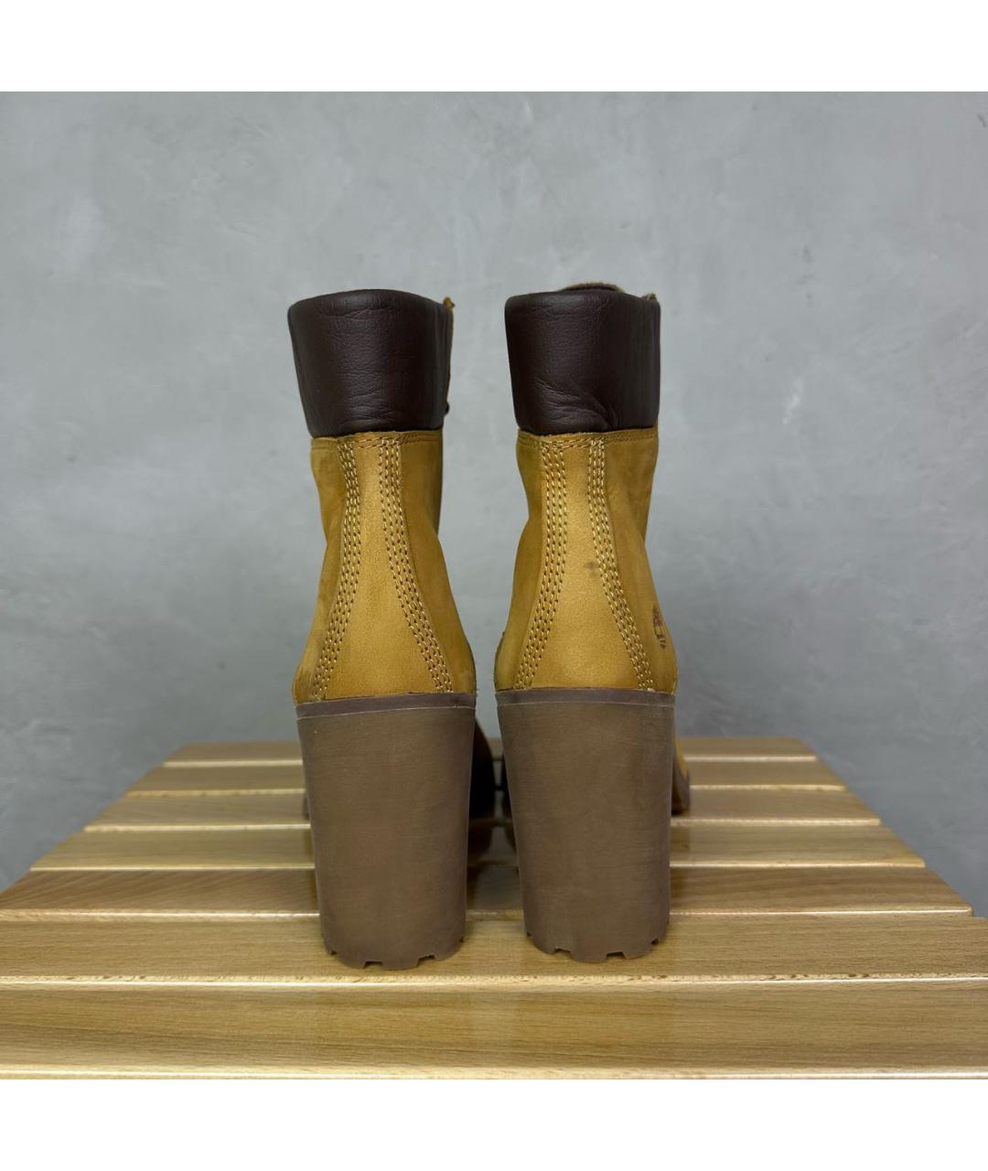 TIMBERLAND Горчичные нубуковые ботильоны, фото 6