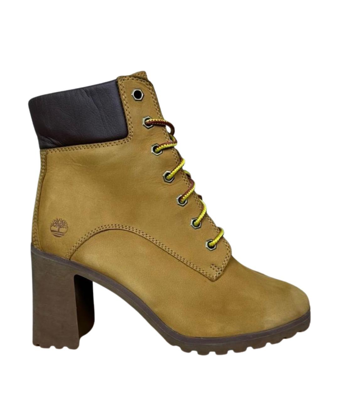 TIMBERLAND Горчичные нубуковые ботильоны, фото 1