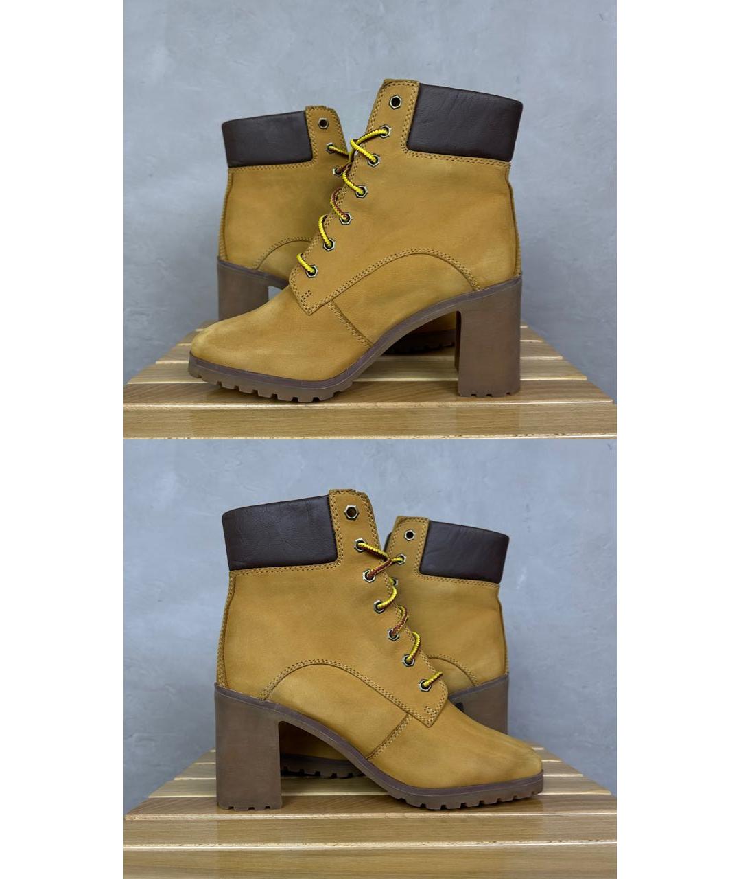 TIMBERLAND Горчичные нубуковые ботильоны, фото 4