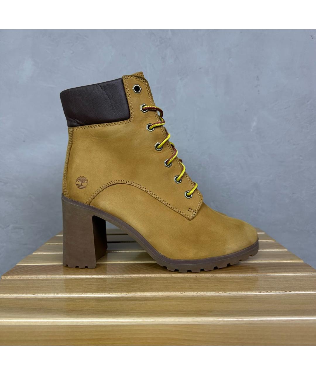 TIMBERLAND Горчичные нубуковые ботильоны, фото 9