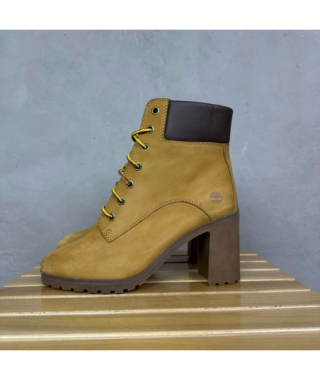 TIMBERLAND Горчичные нубуковые ботильоны, фото 3