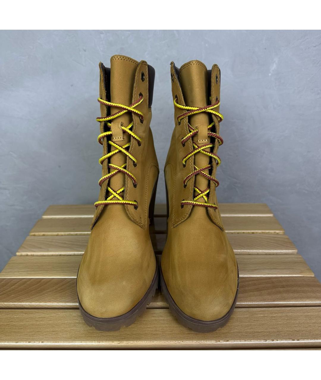 TIMBERLAND Горчичные нубуковые ботильоны, фото 7