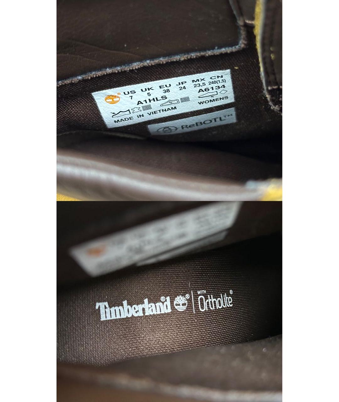 TIMBERLAND Горчичные нубуковые ботильоны, фото 5