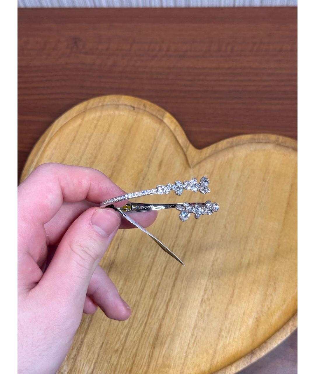 GIVENCHY Серебрянный металлический браслет, фото 4