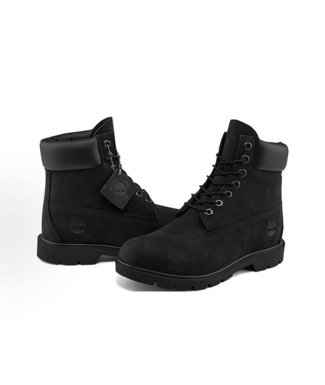 TIMBERLAND Черные нубуковые высокие ботинки, фото 3