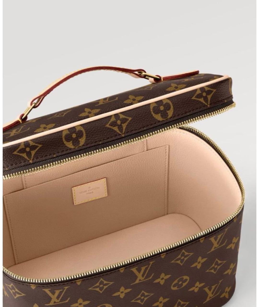 LOUIS VUITTON Коричневая косметичка, фото 3