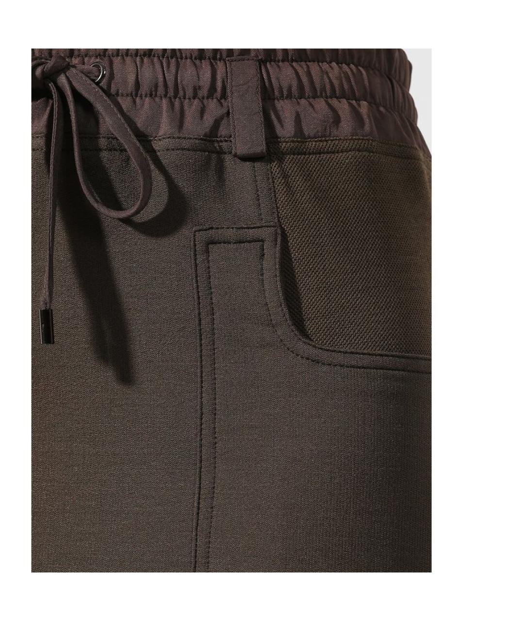 TOM FORD Коричневая шелковая юбка миди, фото 4