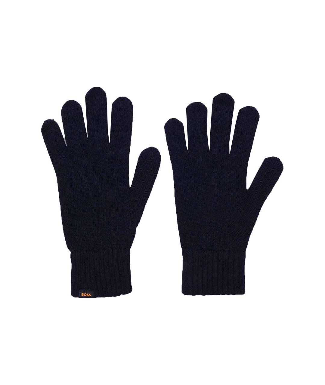 HUGO BOSS Темно-синяя шерстяная шапка, фото 4