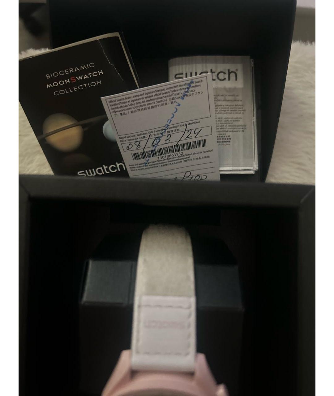 Swatch Розовые часы, фото 6