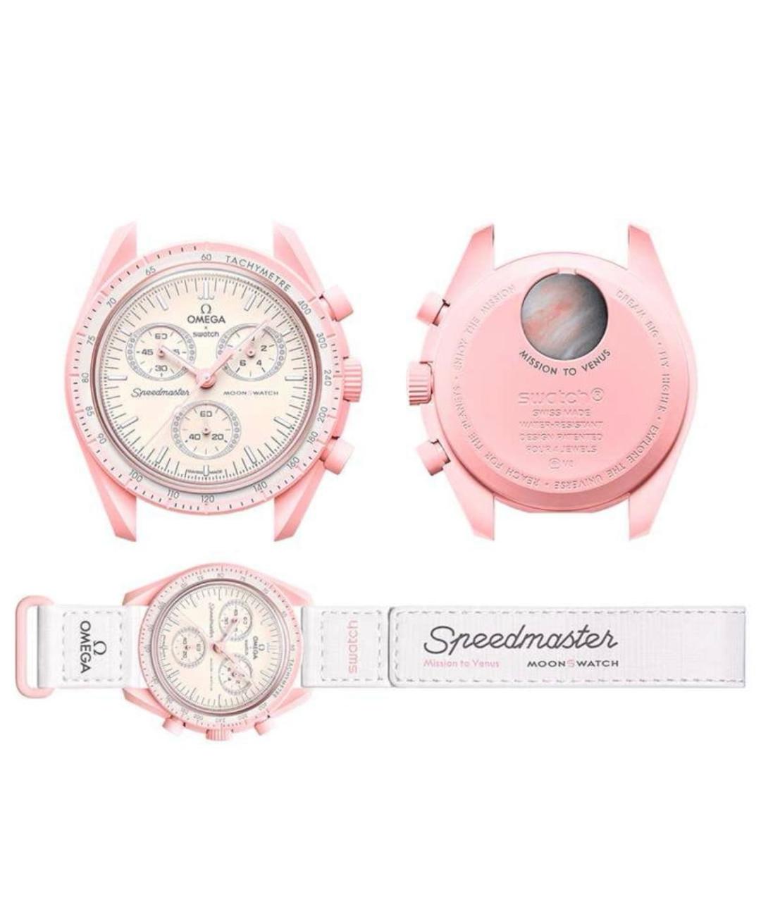 Swatch Розовые часы, фото 2