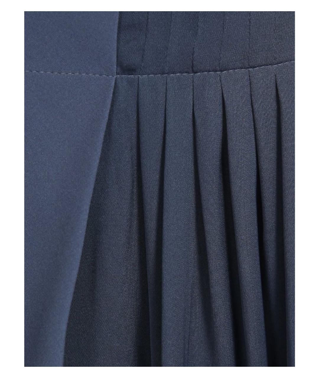 GIORGIO ARMANI Серая шелковая юбка макси, фото 5