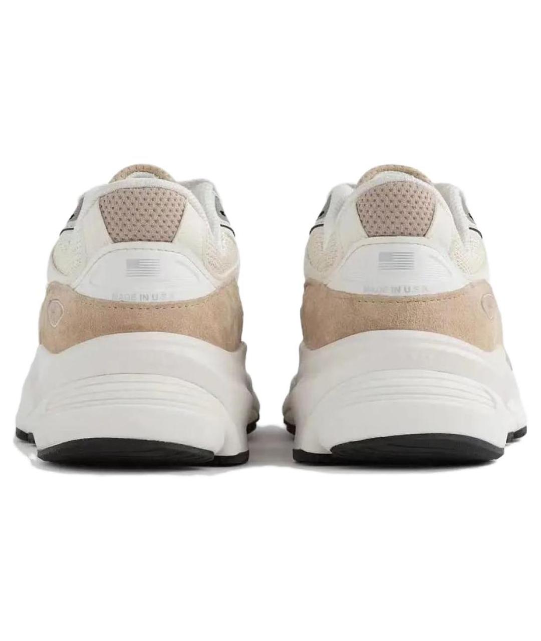 NEW BALANCE Бежевые текстильные низкие кроссовки / кеды, фото 4