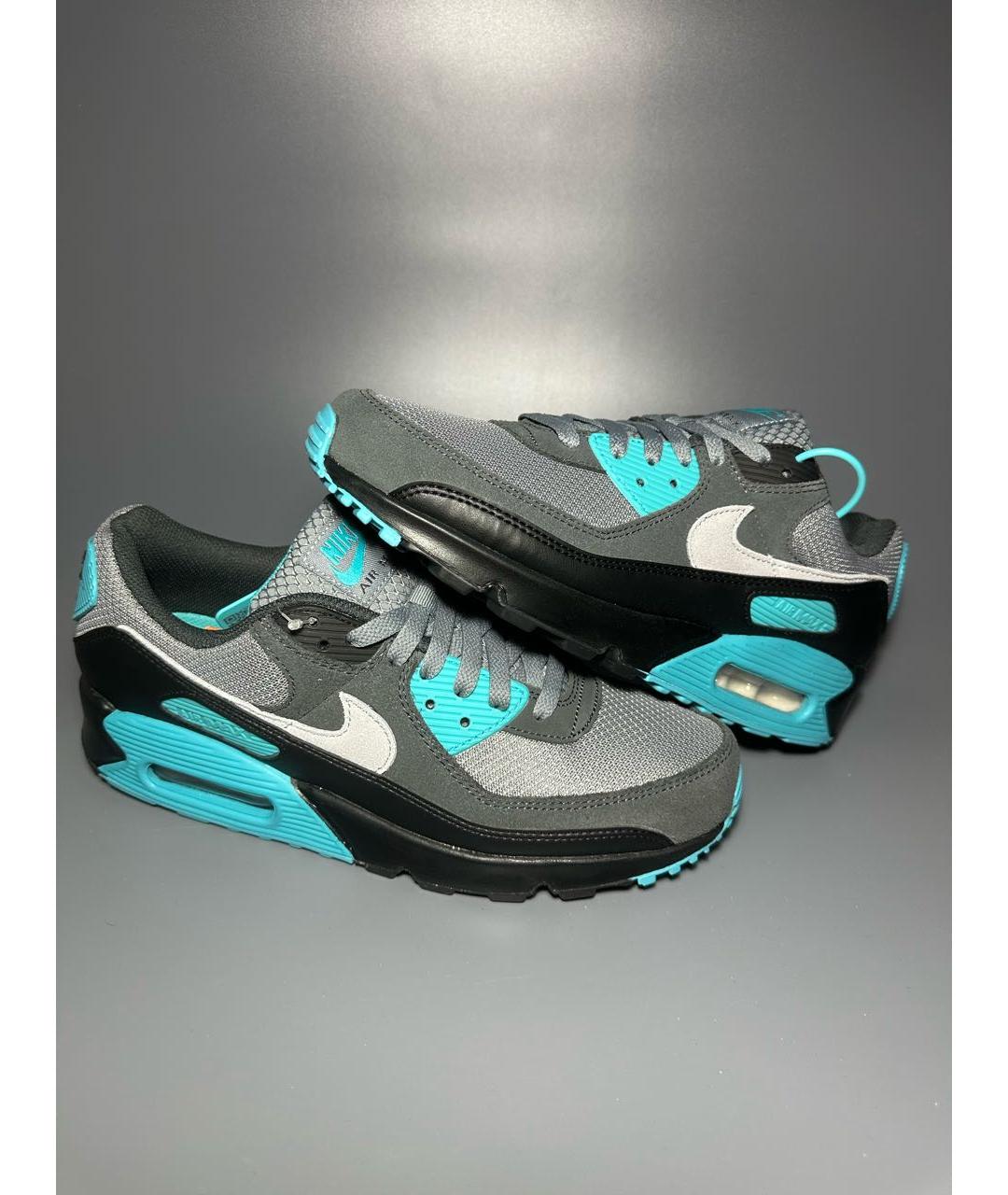 NIKE Серые замшевые низкие кроссовки / кеды, фото 5