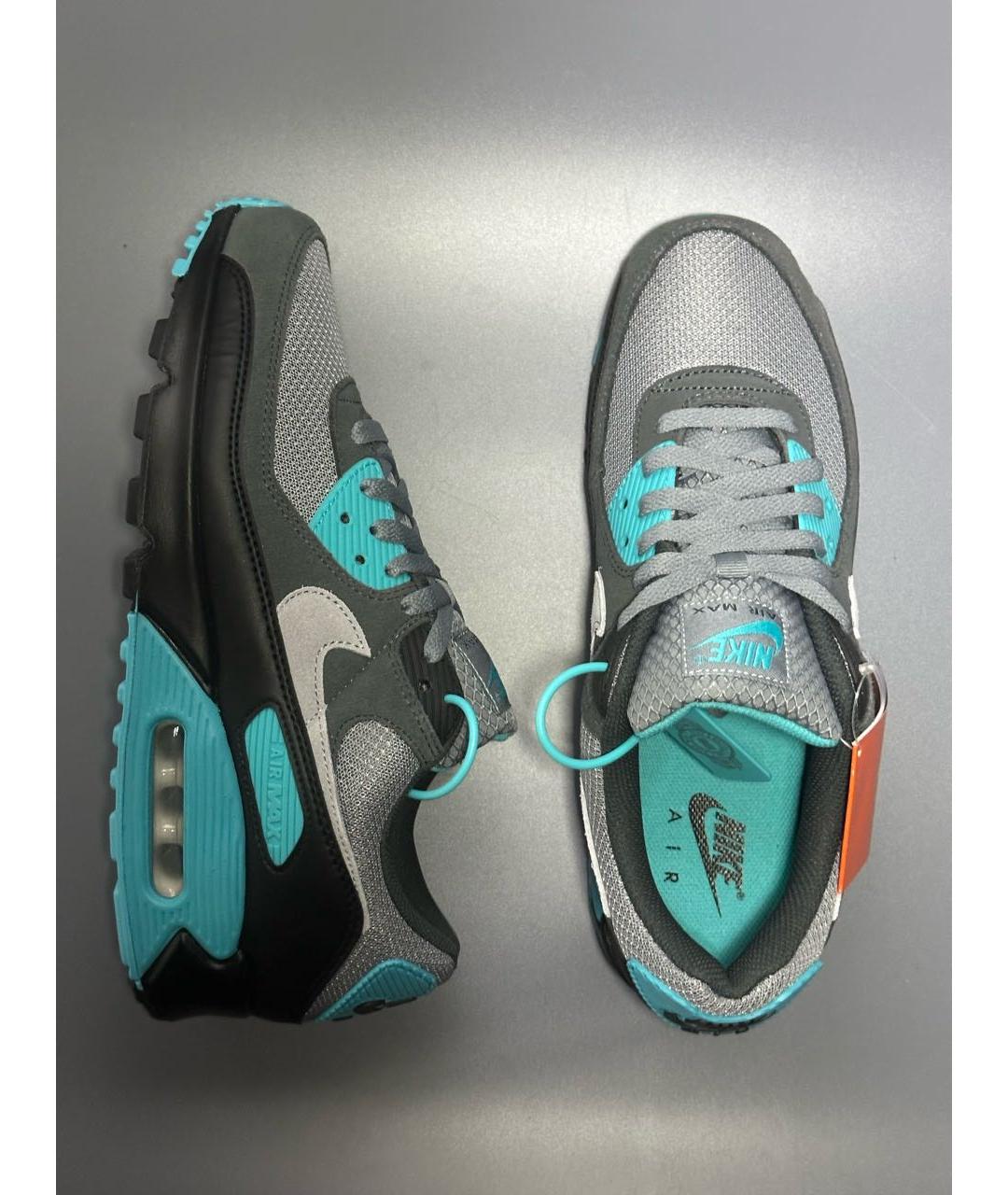 NIKE Серые замшевые низкие кроссовки / кеды, фото 8