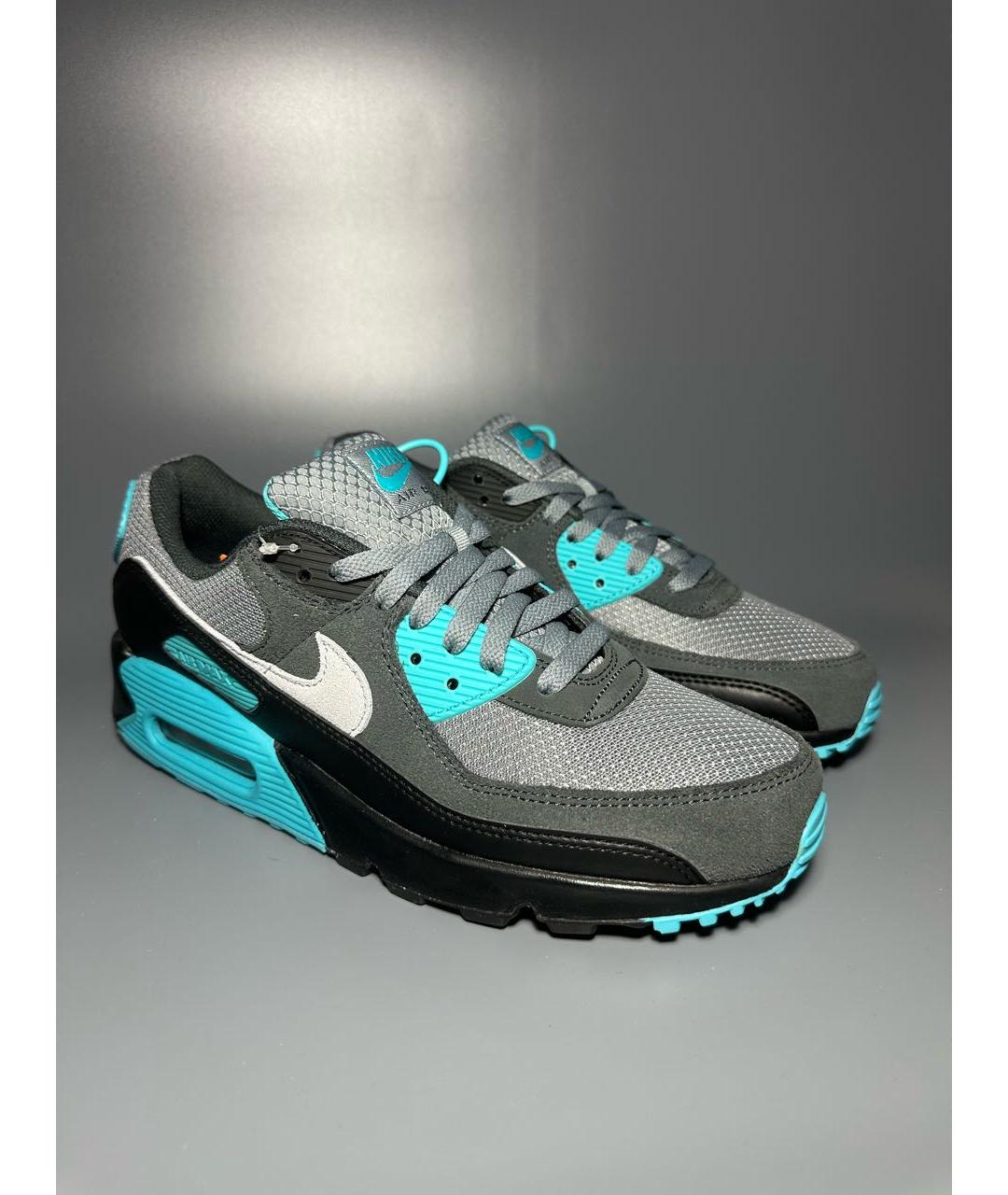 NIKE Серые замшевые низкие кроссовки / кеды, фото 6