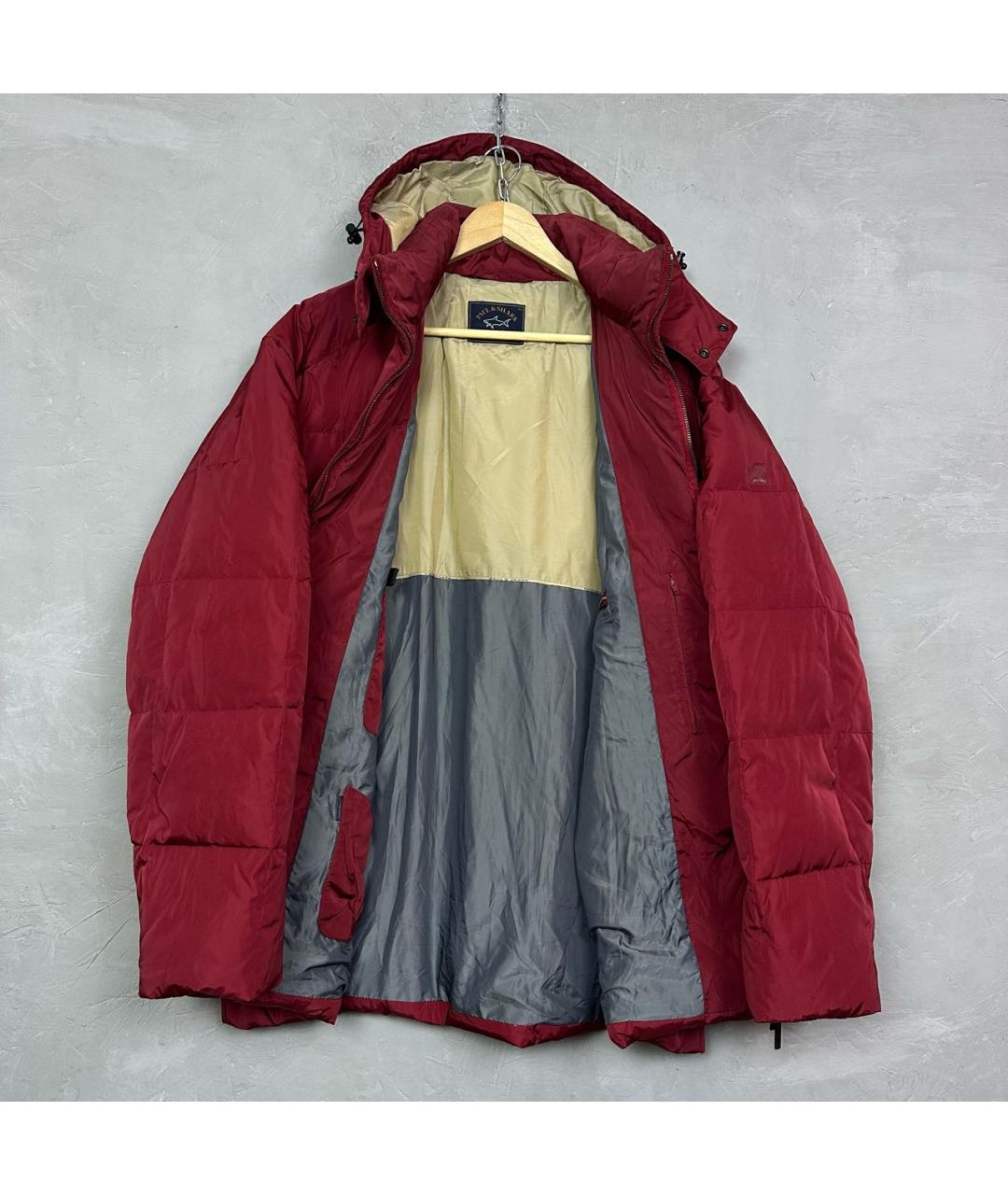 PAUL & SHARK Бордовый пуховик, фото 5