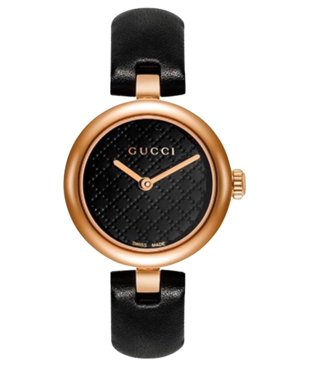 GUCCI Черные стальные часы, фото 1