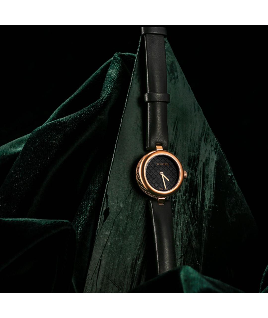 GUCCI Черные стальные часы, фото 5