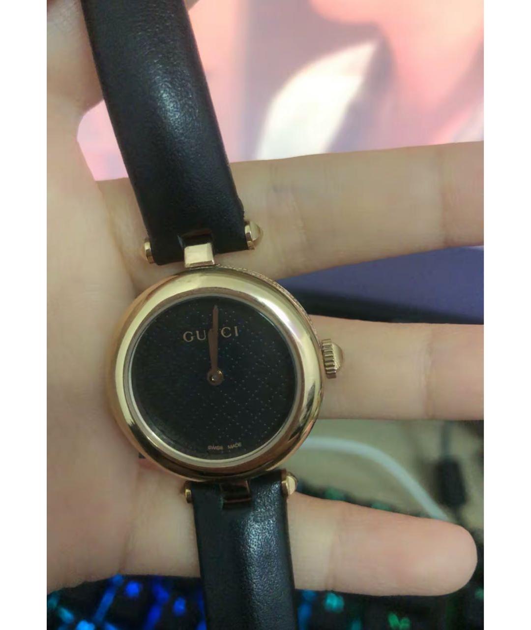 GUCCI Черные стальные часы, фото 7