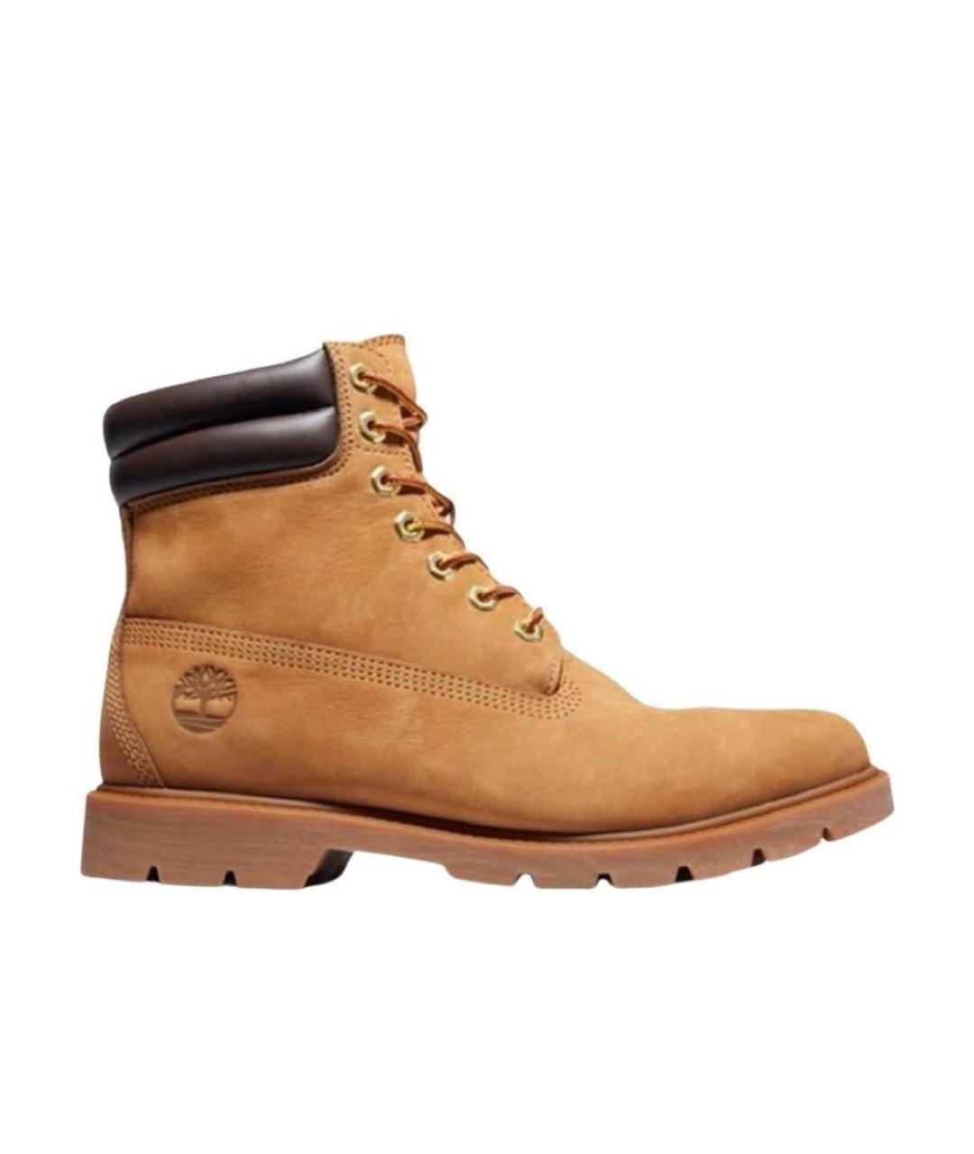 TIMBERLAND Горчичные нубуковые высокие ботинки, фото 5