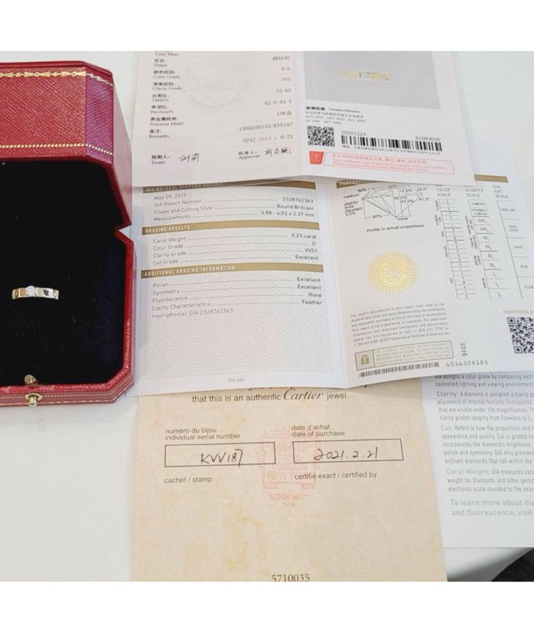 CARTIER Золотое кольцо из розового золота, фото 3