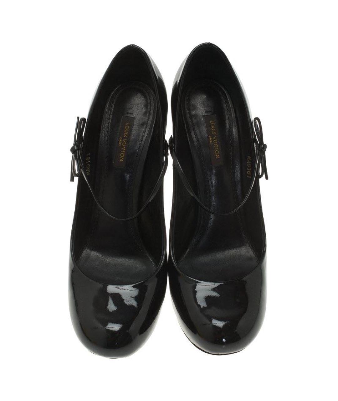 LOUIS VUITTON Черные туфли из лакированной кожи, фото 4