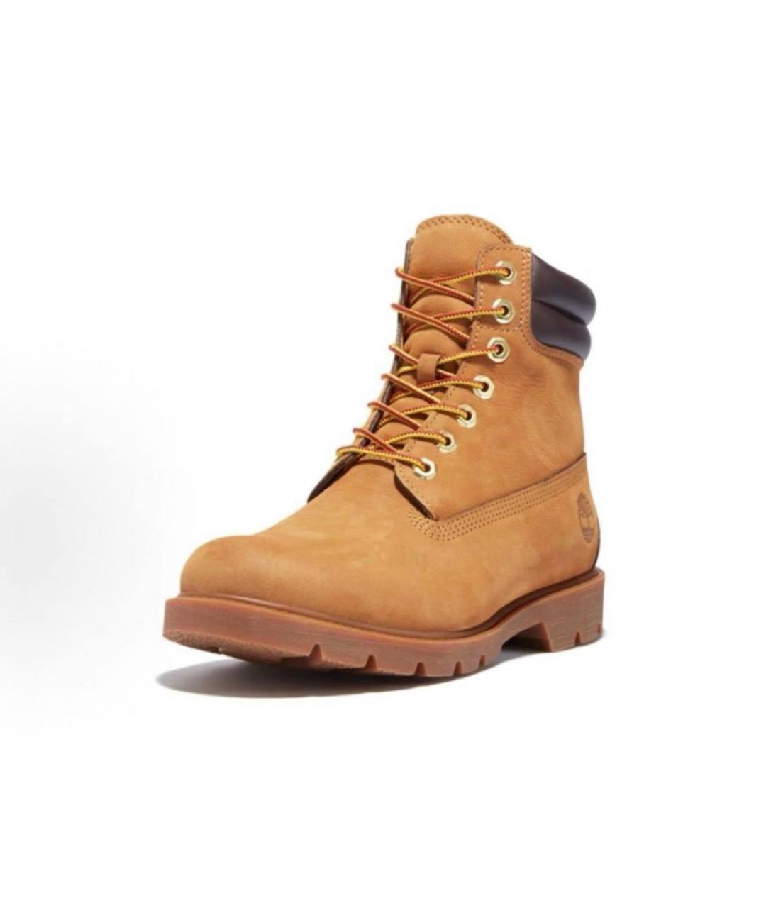 TIMBERLAND Горчичные нубуковые высокие ботинки, фото 2