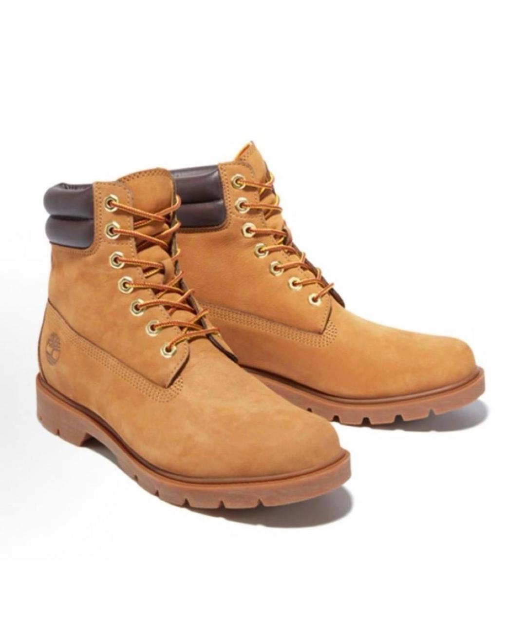 TIMBERLAND Горчичные нубуковые высокие ботинки, фото 3